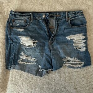 American Eagle Ripped Jean Shorts